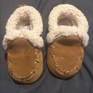 BearPaw Tan Baby Walker Shoes